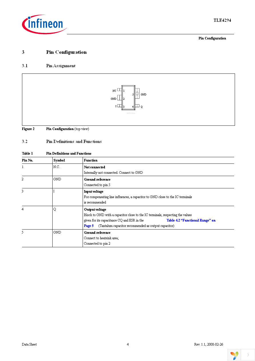 TLE4294G V50 Page 4